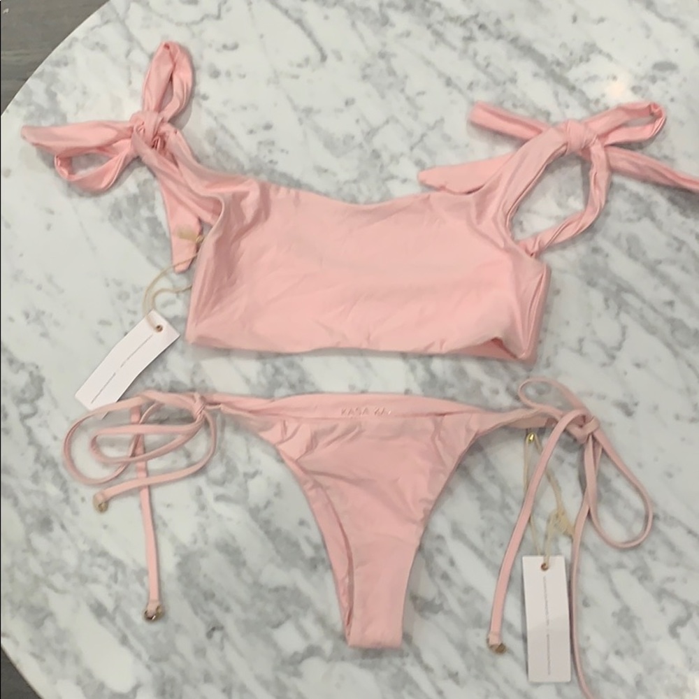 Kasa Kai tie shoulder bikini. New
